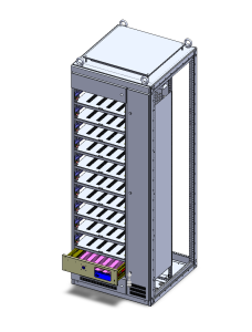 low-voltage switchgear cabinet 3D design example