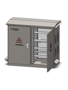 steel control cabinet 3D design example