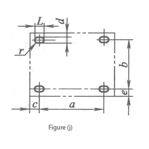 Equipment installation dimensions