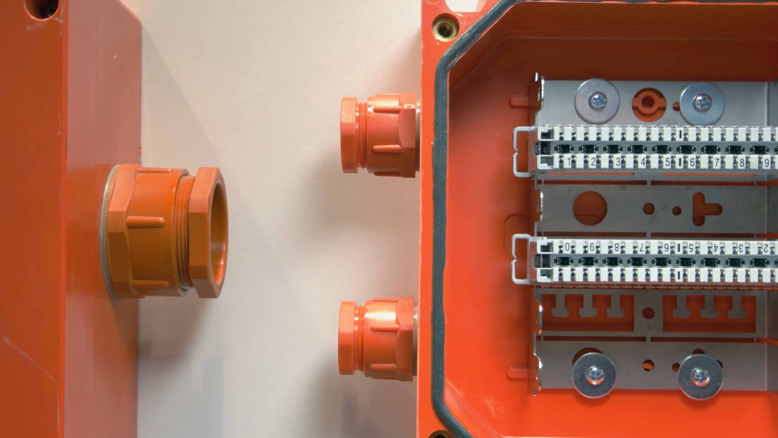Red electric control box 