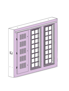 Floor-standing electrical control cabinet enclosure