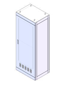 3d design of Weatherproof Control Cabinet
