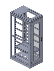 3d design of Network Cabinet Server Rack