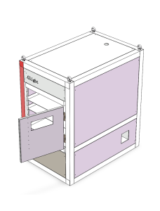 3d design of Galvanized Electrical Cabinet