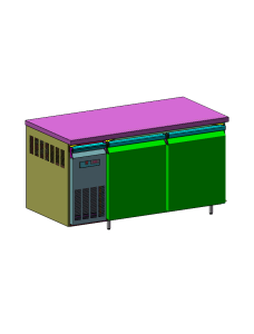 3d design of Steel Control Panel