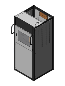 3d design of High and low voltage complete cabinet sheet metal cabinet model
