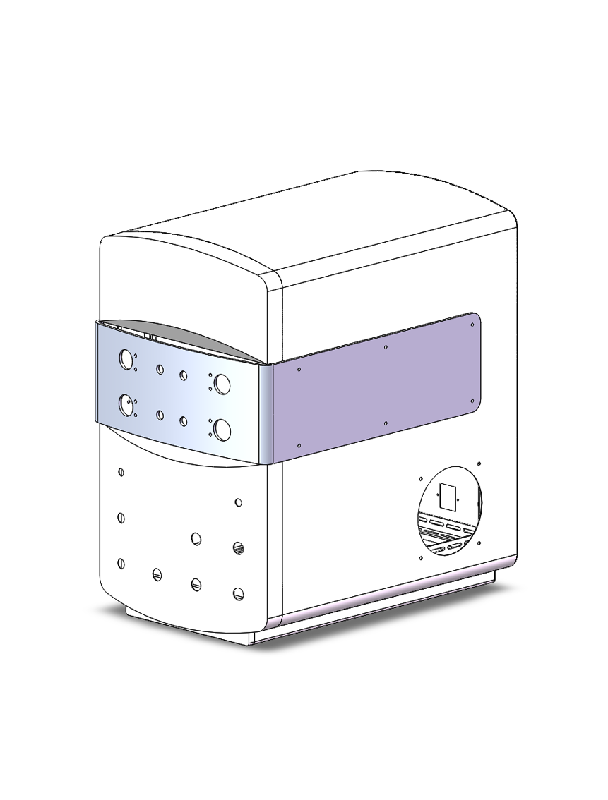 3d design of Industrial Metal Enclosure