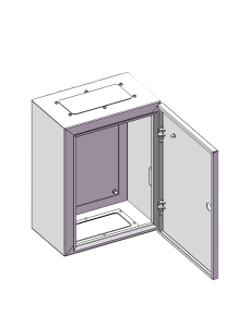 3D design of galvanized wall box