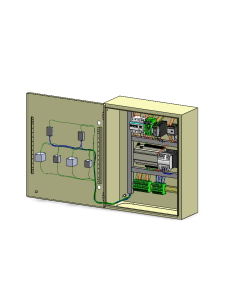 3D design of stainless steel wall box