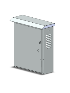 3d design of Stainless steel wall mounted distribution box