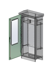 3D design of Floor-Standing Distribution Box