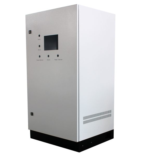 Custom double-door metal electrical enclosure manufactured by Anstorm